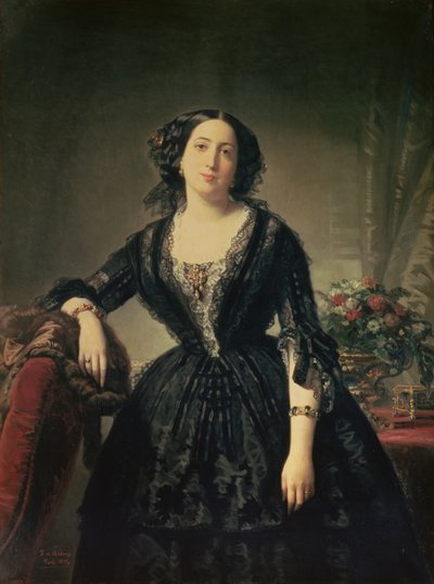 Porträt von Maria Dolores Aldama, Marquesa de Montelo, 1855 von Federico de Madrazo y Kuntz